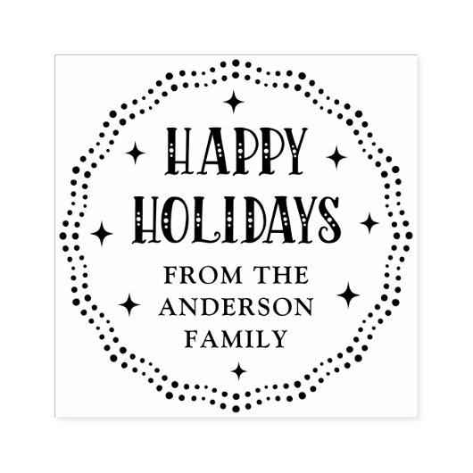 Tampons Encreurs Joyeux jours fériés police point frontière rouge (Impression)