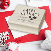 Tampons Encreurs Joyeux Jours fériés Script Snowflake Noël