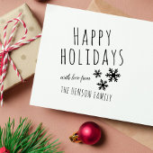 Tampons Encreurs Joyeux Jours fériés Script Snowflake Noël