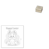 Tampons Encreurs Joyeux lapin blanc de Pâques (Tamponné)