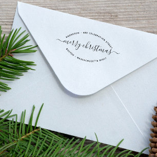 Tampons Encreurs Joyeux Noël Adresse Élégante