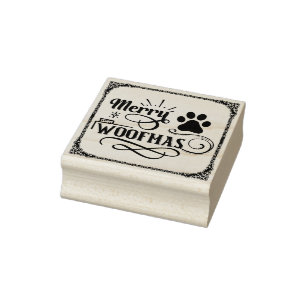 Tampons Encreurs Joyeux Noël Amoureux des chiens Woofmas