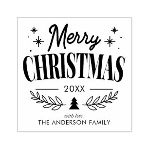 Tampons Encreurs "Joyeux Noël" Amusant