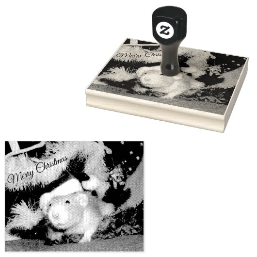 Tampons Encreurs Joyeux Noël Animaux de compagnie Rat Timbre en cao (Tamponné)