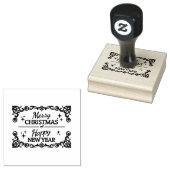 Tampons Encreurs Joyeux Noël Blanc Et Rouge Et Bonne Année (Tamponné)