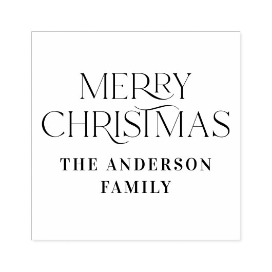 Tampons Encreurs Joyeux Noël élégante typographie moderne (Impression)