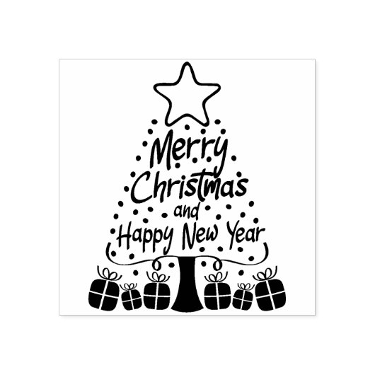 Tampons Encreurs Joyeux Noël et Bonne Année, (Impression)