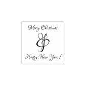 Tampons Encreurs Joyeux Noël et Bonne année Timbre en caoutchouc (Impression)