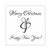 Tampons Encreurs Joyeux Noël et Bonne année Timbre en caoutchouc (Impression)