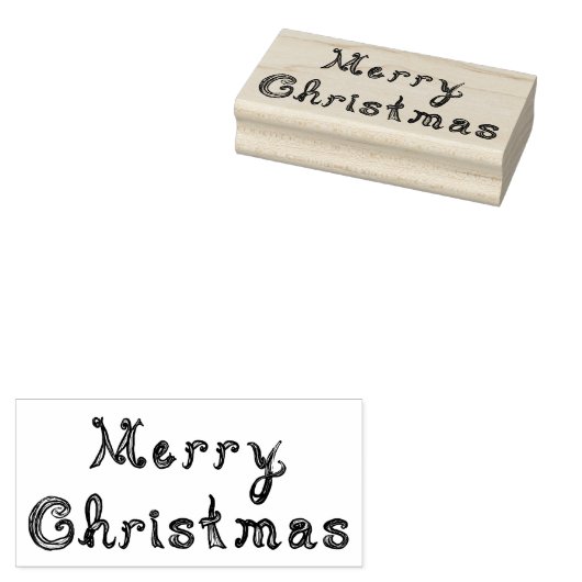 Tampons Encreurs Joyeux Noël Fabric Font Lettres Line Art (Tamponné)