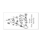 Tampons Encreurs Joyeux Noël fun script de vacances étiquette cadea (Impression)