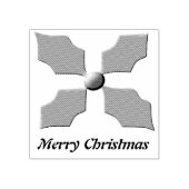 Tampons Encreurs Joyeux Noël Holly Custom Wood Art Timbre (Impression)