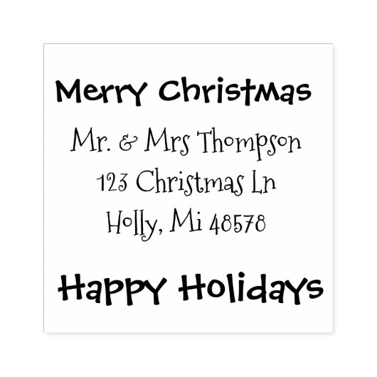 Tampons Encreurs Joyeux Noël, Joyeuses Fêtes (Impression)