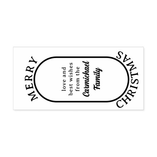 Tampons Encreurs Joyeux Noël Lozenge Logo Style Bold Script (Impression)