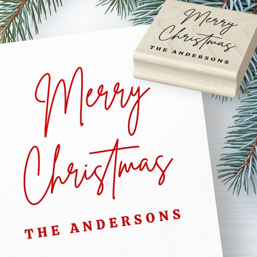 Tampons Encreurs Joyeux Noël manuscrit nom du script