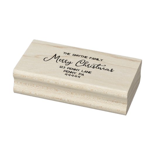 Tampons Encreurs Joyeux Noël manuscrit Script Timbre en caoutchouc (Tampon)