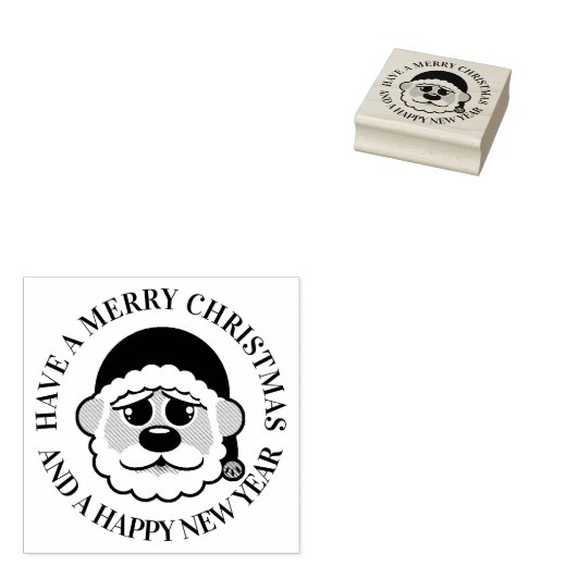 Tampons Encreurs Joyeux Noël mignon Père Noël (Tamponné)