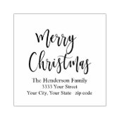 Tampons Encreurs Joyeux Noël moderne Adresse de retour (Impression)