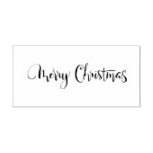 Tampons Encreurs Joyeux Noël Moderne Calligraphie Bois Art Timbre (Impression)