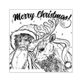 Tampons Encreurs Joyeux Noël Père Noël et Reindeer (Impression)