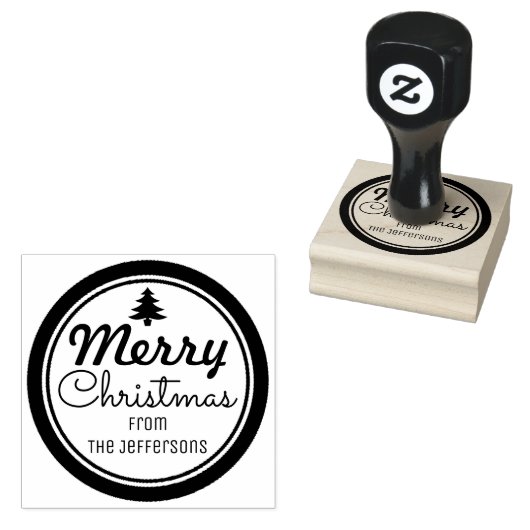 Tampons Encreurs Joyeux Noël personnalisé (Tamponné)