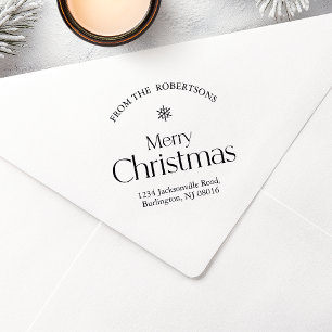 Tampons Encreurs Joyeux Noël personnalisé Adresse de retour Timbre