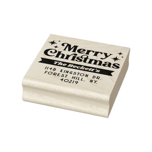 Tampons Encreurs Joyeux Noël Retro Super (Tampon)