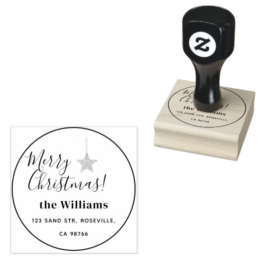 Tampons Encreurs Joyeux Noël rustique (Tamponné)