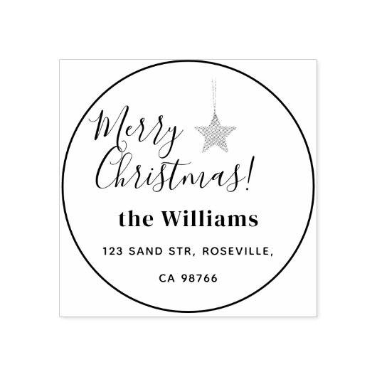 Tampons Encreurs Joyeux Noël rustique (Impression)