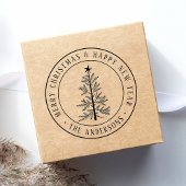 Tampons Encreurs Joyeux Noël rustique arbre de pin