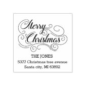 Tampons Encreurs Joyeux Noël Script Retourner l'adresse (Impression)