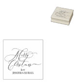 Tampons Encreurs Joyeux Noël Script Simple Nom d'amour (Tamponné)
