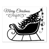 Tampons Encreurs Joyeux Noël Sleigh Tree Holiday (Impression)