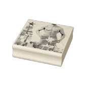 Tampons Encreurs Joyeux Noël SlipperyJoe cadeau blanc rouge argent (Tampon)