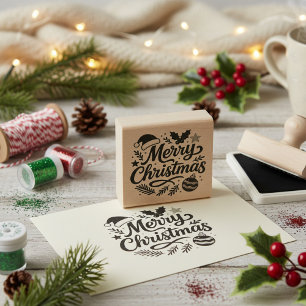 Tampons Encreurs Joyeux Noël Timbre en caoutchouc