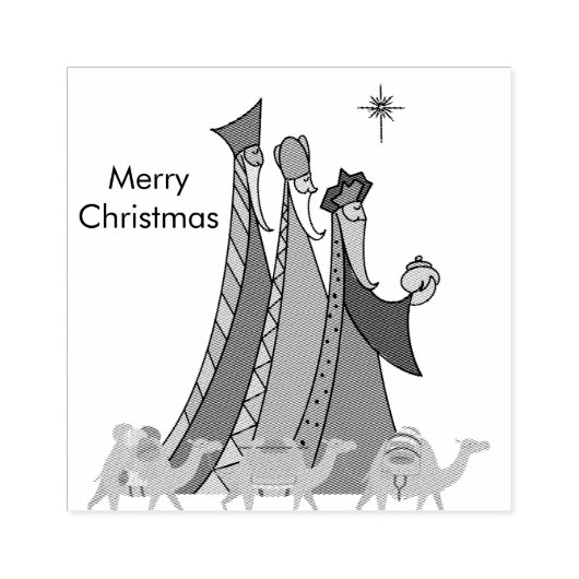 Tampons Encreurs Joyeux Noël Trois Sages (Impression)
