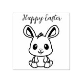 Tampons Encreurs Joyeux Pâques avec lapin de Pâques et texte (Impression)