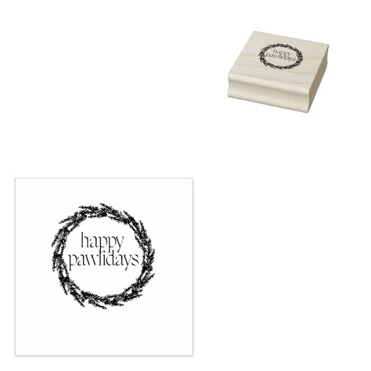 Tampons Encreurs Joyeux Pawlidays (Tamponné)