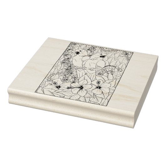 Tampons Encreurs Joyeux perroquets creux (Tampon)