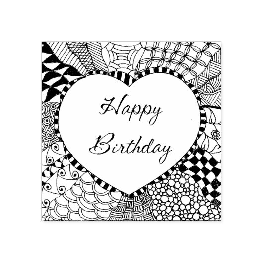 Tampons Encreurs Joyeux timbre d'anniversaire (Impression)