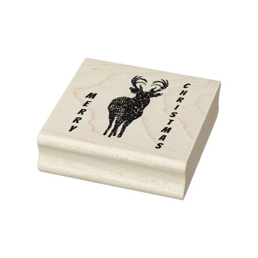 Tampons Encreurs Joyeux timbre de rennes de Noël (Tampon)