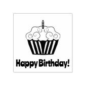 Tampons Encreurs Joyeux Timbre en caoutchouc de Cupcake Anniversair (Impression)