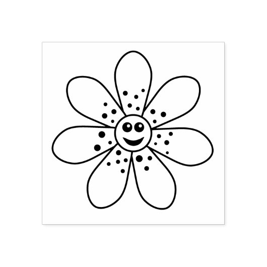 Tampons Encreurs Joyeux Timbre en caoutchouc de fleurs (Impression)