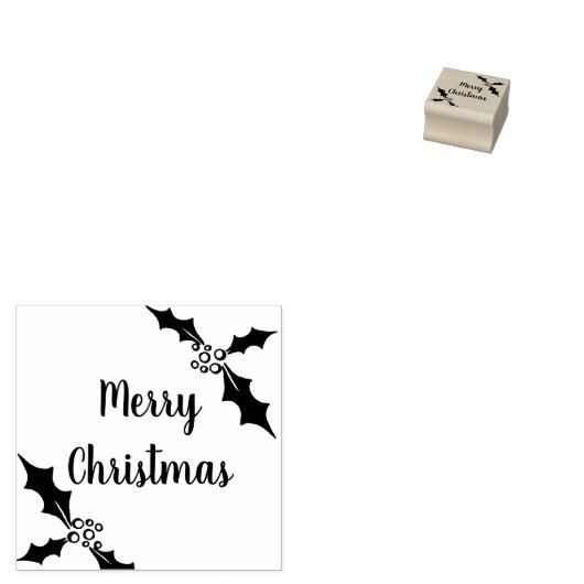 Tampons Encreurs Joyeux Timbre en caoutchouc de Noël, Timbre de Noë (Tamponné)