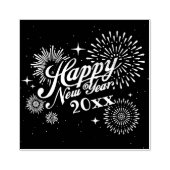 Tampons Encreurs Joyeux timbre en caoutchouc du Nouvel An (Impression)