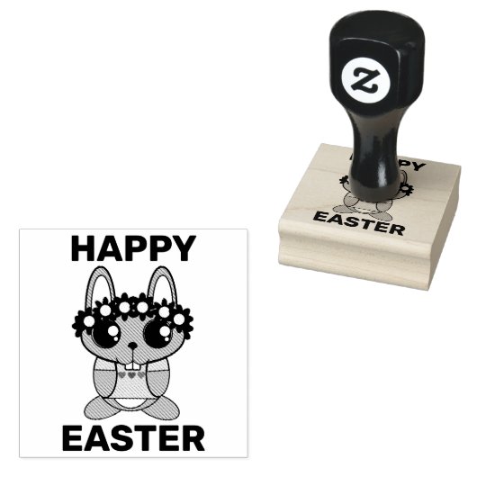 Tampons Encreurs Joyeux Timbre en caoutchouc lapin de Pâques (Tamponné)