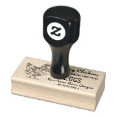 Tampons Encreurs Joyeux Timbre en carton d'oeufs de poulets (Tampon)