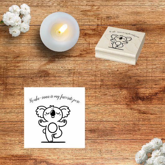 Tampons Encreurs Joyeux Timbre Yoga Koala