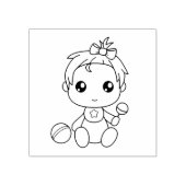 Tampons Encreurs Jumpsuit fille bébé Couleur moi (Impression)