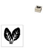 Tampons Encreurs Kale Feuille Menu végétarien Choix Linocut rustiqu (Tamponné)